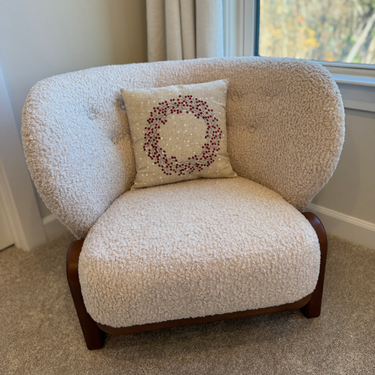 Holly Berry Wreath Pillow