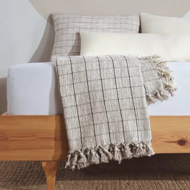 Minimalist Cotton Throw Blanket