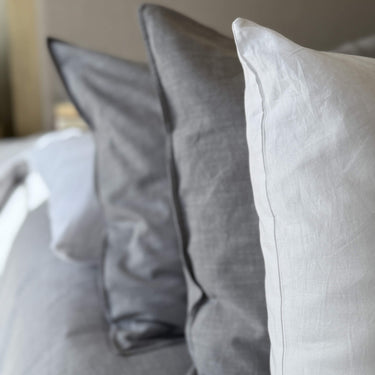 Grey Pillow Closeup